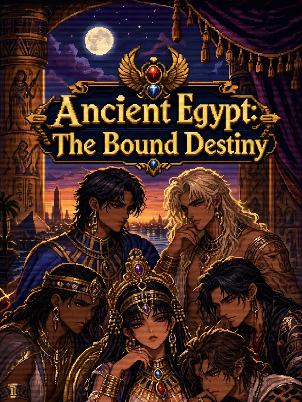 Ancient Egypt — a palace intrigue story under moonlight